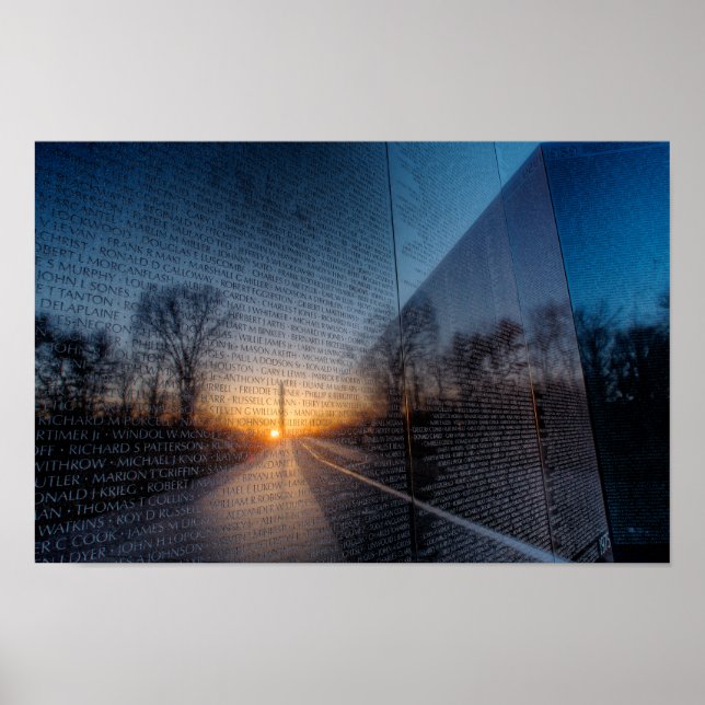 Dawn At The Vietnam Memorial II Poster (Front)
