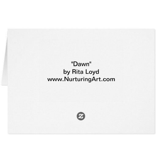 Dawn by Rita Loyd (Back Horizontal)