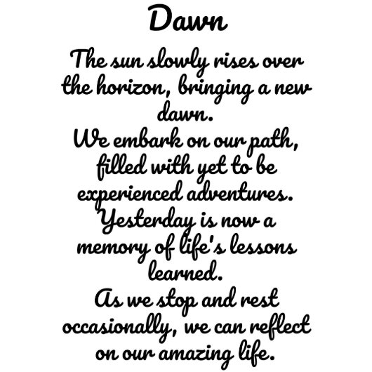 Dawn Day Planner (Inside Cover)