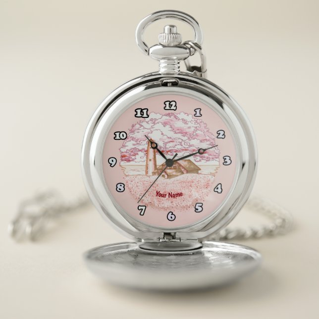 Dawn Lighthouse  Pocket Watch (Inside)