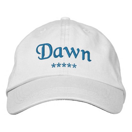 Dawn Name Embroidered Baseball Cap