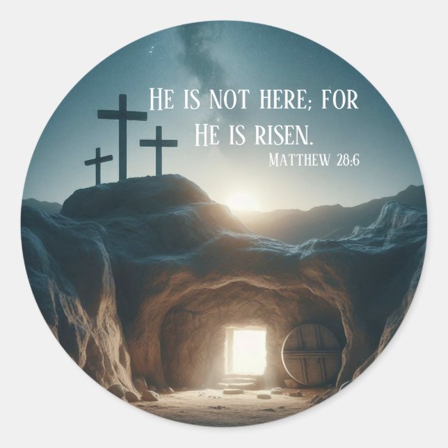 Dawn of the Resurrection  Classic Round Sticker (Front)