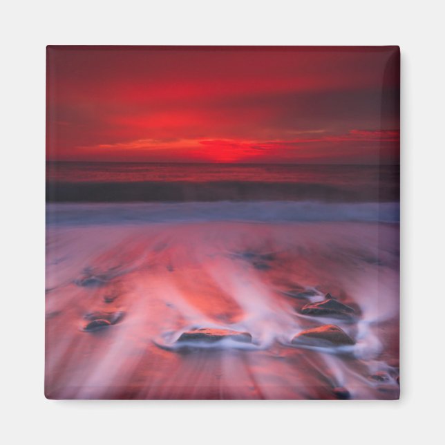 Dawn Over The Stormy Sea Magnet (Front)