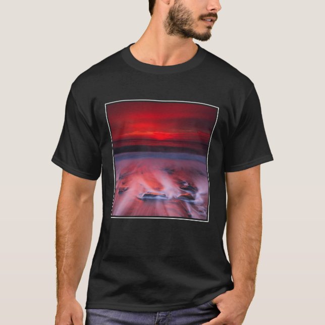 Dawn Over The Stormy Sea T-Shirt (Front)