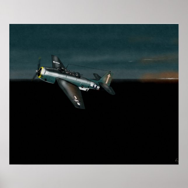 'Dawn Patrol'  Grumman Avenger Pacific 1944 Poster (Front)