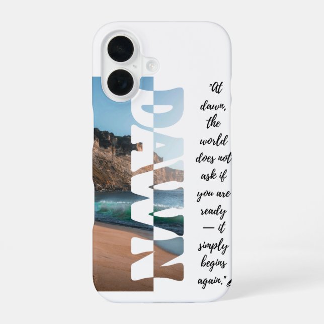 Dawn — Simply Begin Again iPhone Case (Back)