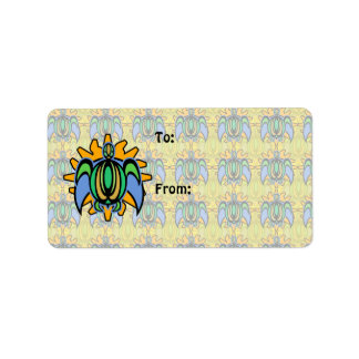 Dawn Turtle Gift Labels