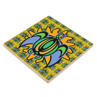Dawn Turtle Wooden Coaster