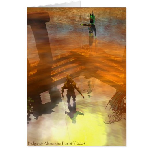 DAWNING DARK Temple of Water, Science Fiction Cards (Front)