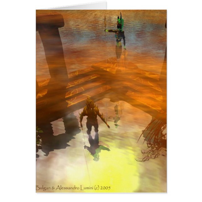 DAWNING DARK Temple of Water, Science Fiction Cards (Front)