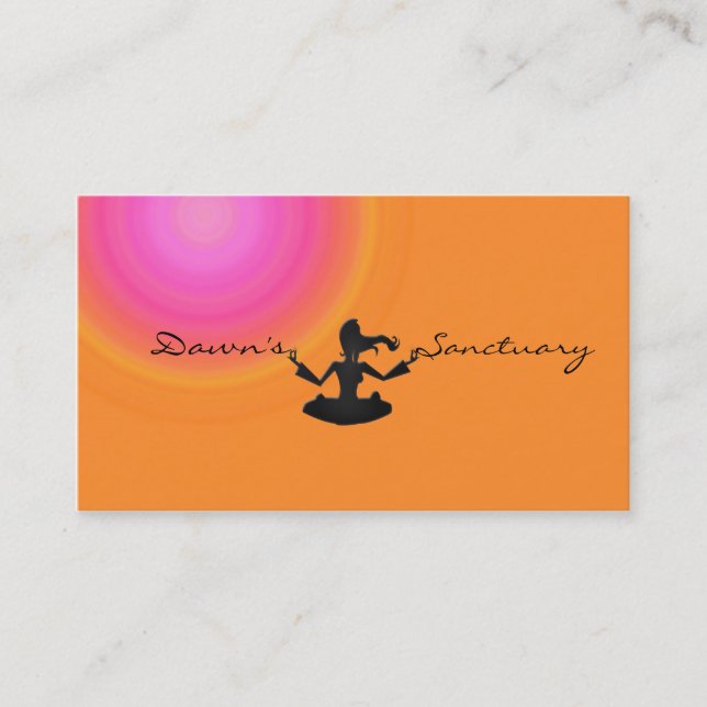 Dawn's sanctuary business card (Front)