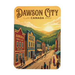 Dawson City Canada Magnet