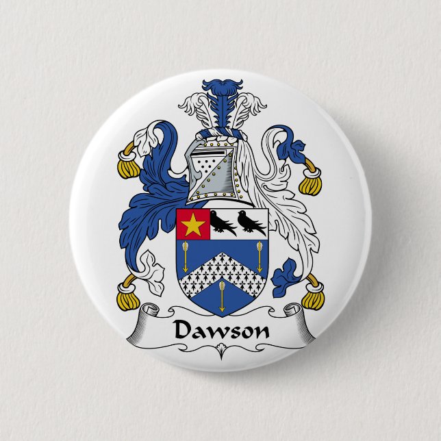 Dawson Family Crest Pinback Button (Front)