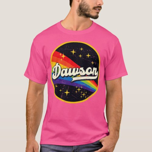 Dawson Rainbow In Space Vintage GrungeStyle T_Shirt