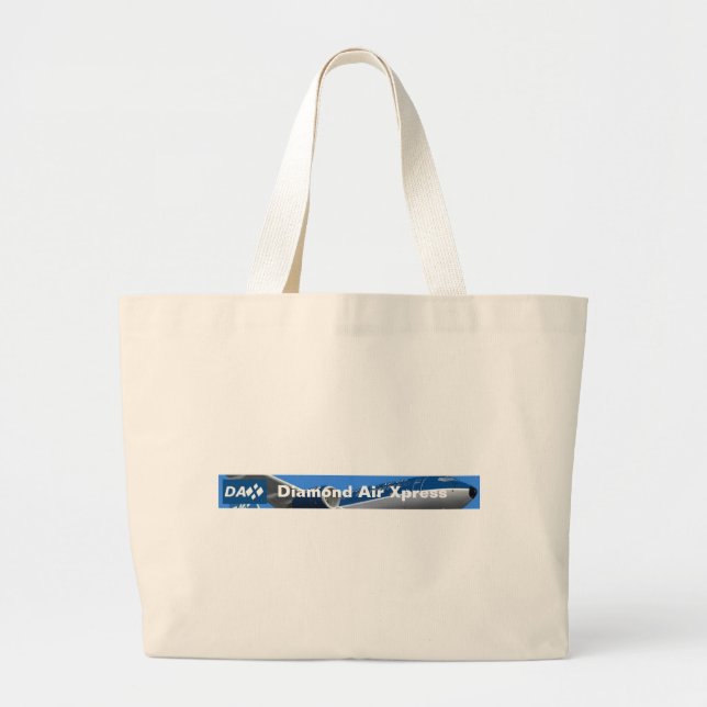 DAX - Diamond Air Xpress "Flight Bag" Large Tote Bag (Front)