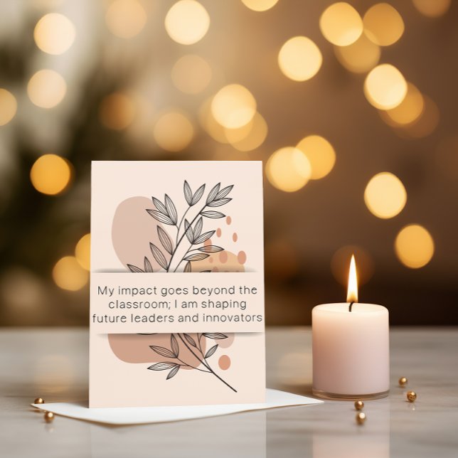 Day 17 Teacher Affirmation Mental Health Card (Daily affirmation cards for teachers
)