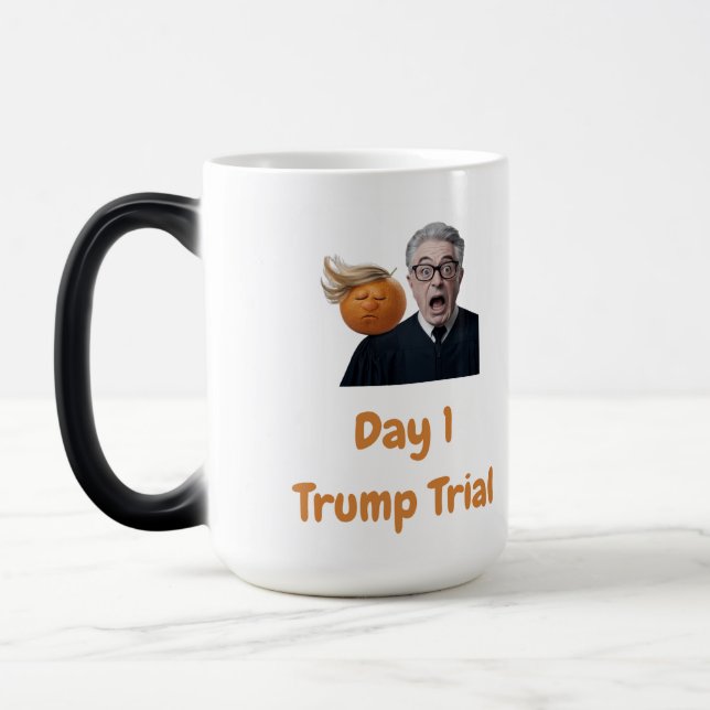 Day 1 Trump Trial Color Morph Mug (Left)