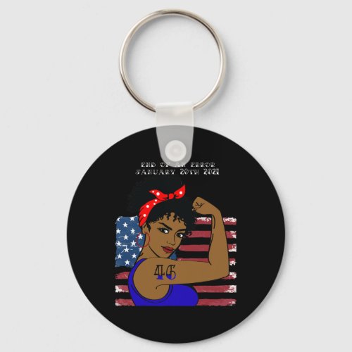 Day 2021 Biden Harris Shirt Rosie The Riveter  Keychain