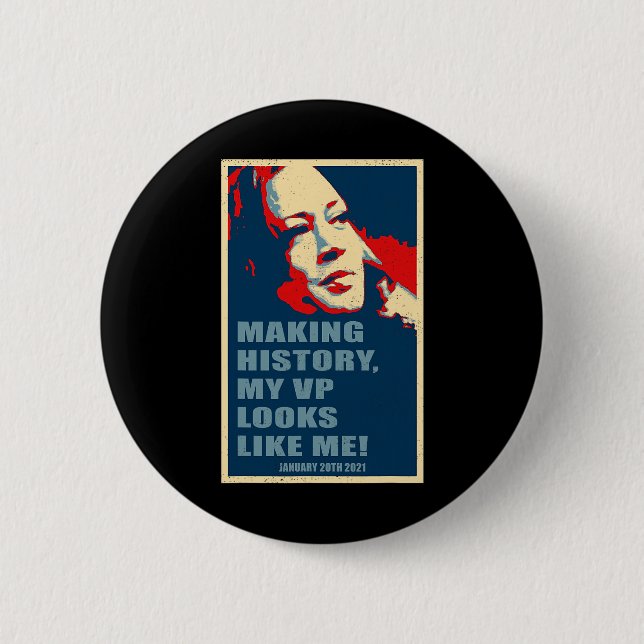 Day 2021 Kamala Harris  Button (Front)