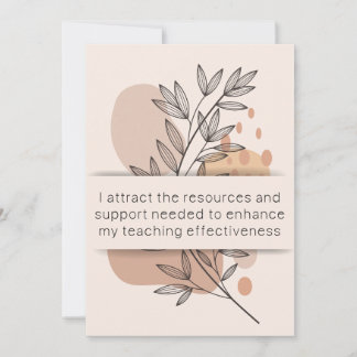 Day 27 Teacher Affirmation Mental Health Card