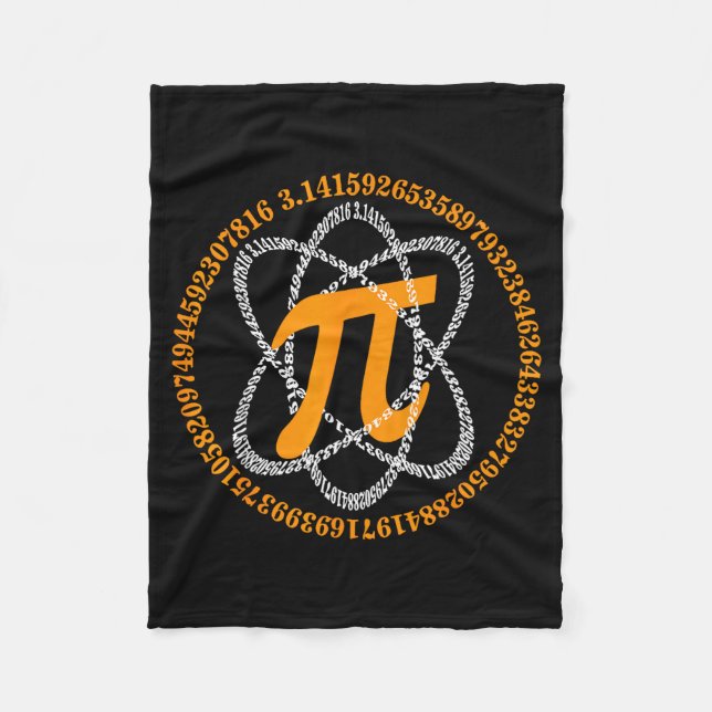 Day 3,14 Number Symbol Math Science Gift  Fleece Blanket (Front)