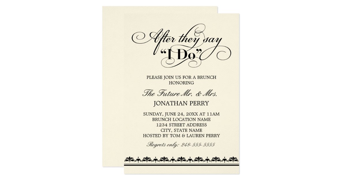 Designs Wedding Farewell Brunch Invitation Wording Plus Morning Post Wedding Brunch Invitations Announcements Zazzle