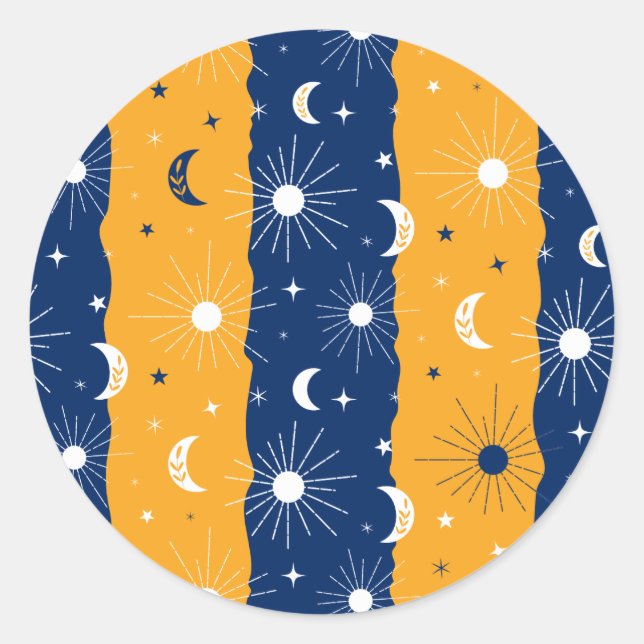 Day and Night 2 Classic Round Sticker (Front)