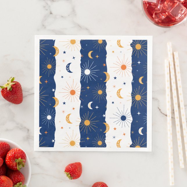 Day and Night Paper Dinner Napkins (Insitu)