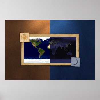 Day And Night Poster by vladstudio at Zazzle