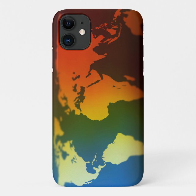 Day and night world globe Case-Mate iPhone case (Back)