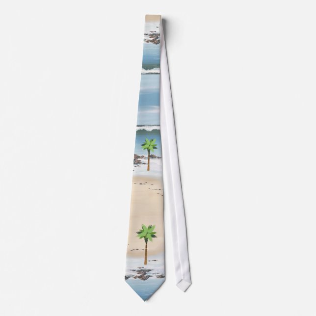 day at the beach-4 neck tie (Front)