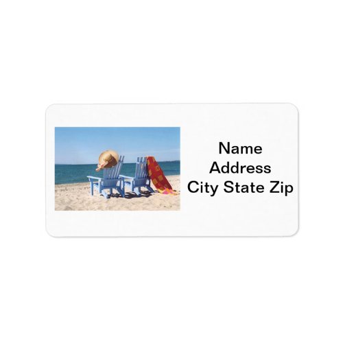 DAY AT THE BEACH ADDRESS LABELS