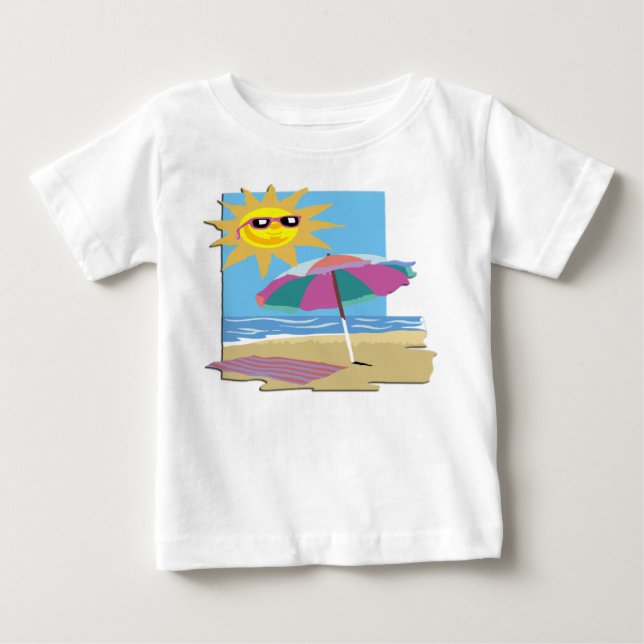 Day at The Beach Baby T-Shirt (Front)