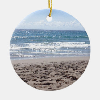 Day At The Beach Ceramic Ornament