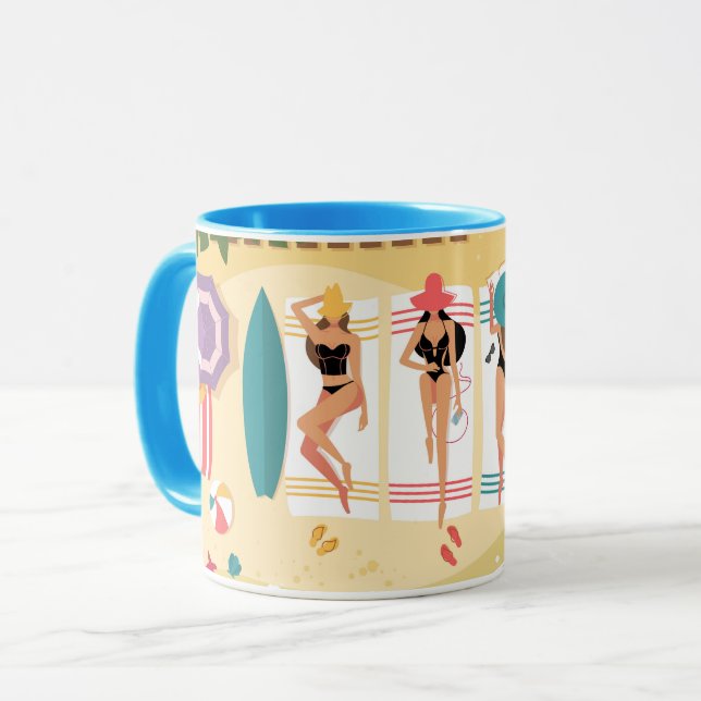 Day At The Beach Mug (Front Left)