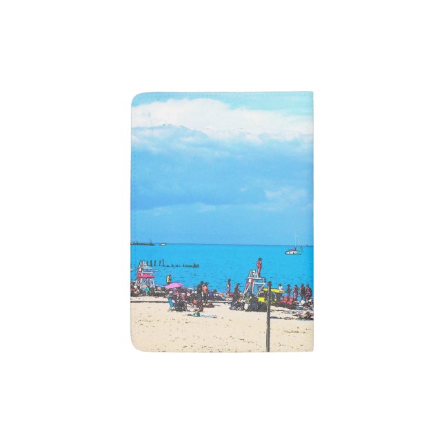 Day at the Beach Passport Holder (Back)