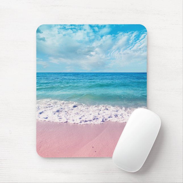 Day at the Beach Photography Tropical Mouse Pad (With Mouse)