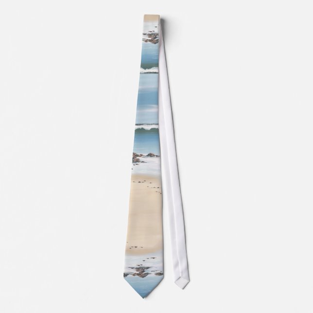 day at the beach-plain neck tie (Front)