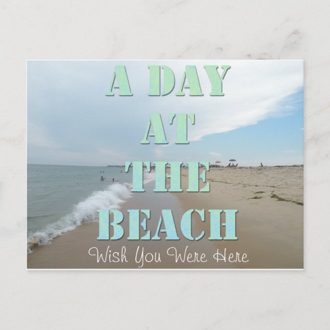 Day at the Beach Post Card Miss You (Front)