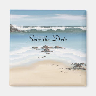 day at the beach Save the Date Magnet