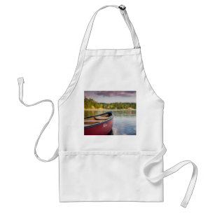 "DAY AT THE LAKE IN MY CANOE" ADULT APRON