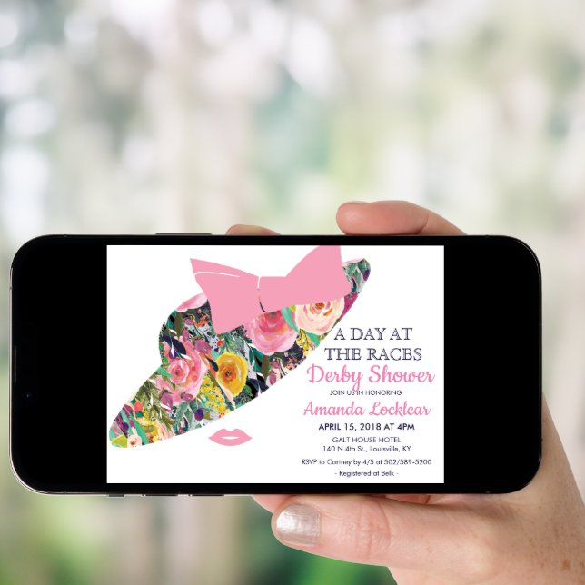 Day at the Races Bridal Shower Invitation (Front Digital)