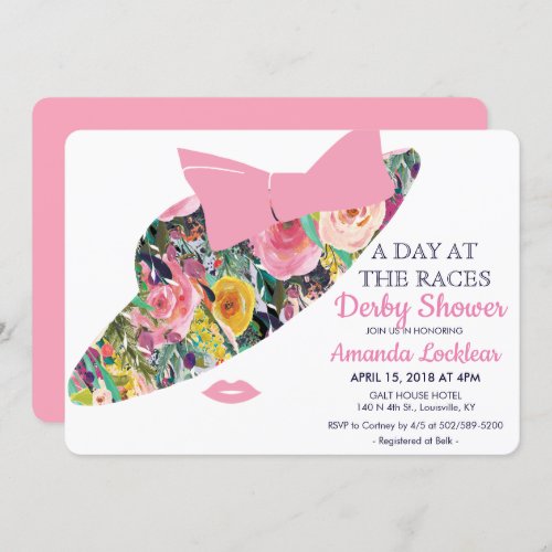 Day at the Races Bridal Shower Invitation