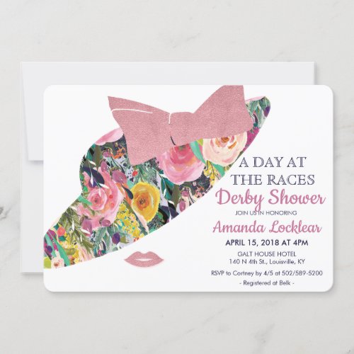 Day at the Races Bridal Shower Invitation