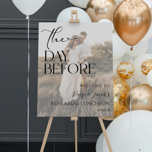 Day Before Wedding Rehearsal Luncheon Welcome Sign (Creator Uploaded)