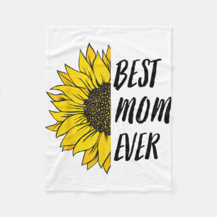 Day Best Mom Ever From Daughter Son Mom Kids  Fleece Blanket