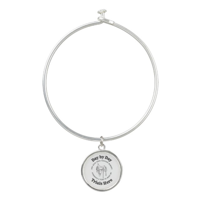 Day by Day Saddle Design Bracelet (Front)