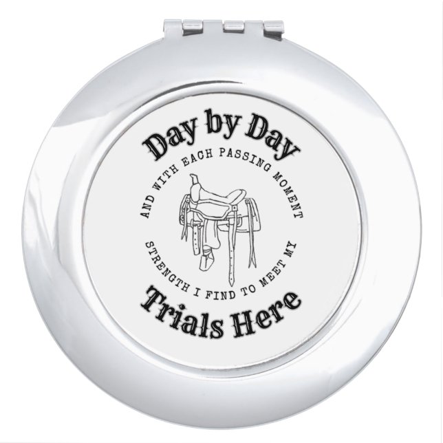 Day by Day Saddle Design Compact Mirror (Front)