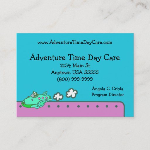 Customizable Day Care Business Card