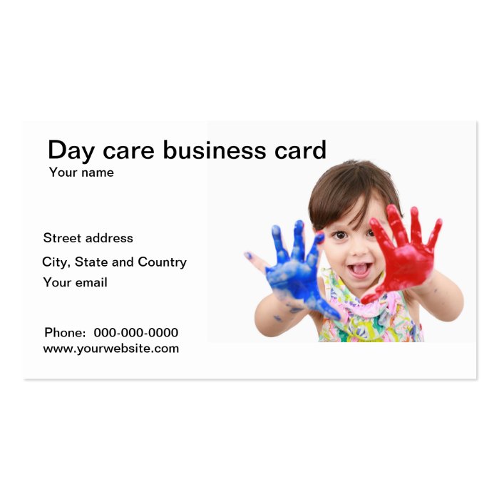 Day care business card | Zazzle